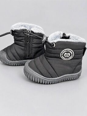 BMCiTYBM Toddler Winter Snow Boots Black & Gray Baby US 4